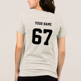 Personlig anpassad för- och efternamn sport t shirt