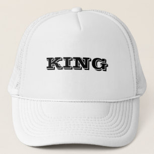Personlig anpassad kung text namn Vit Färg Keps