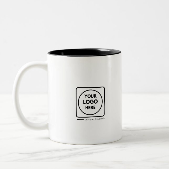 Personlig anpassad logotyp Tvåtons Promo-mugg Två-Tonad Mugg (Vänster)