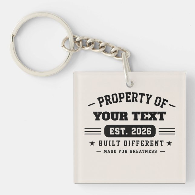 Personlig anpassad namn design - Minimal modern T (Framsidan)