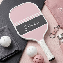 Personlig anpassad namn mjuk rosa grå