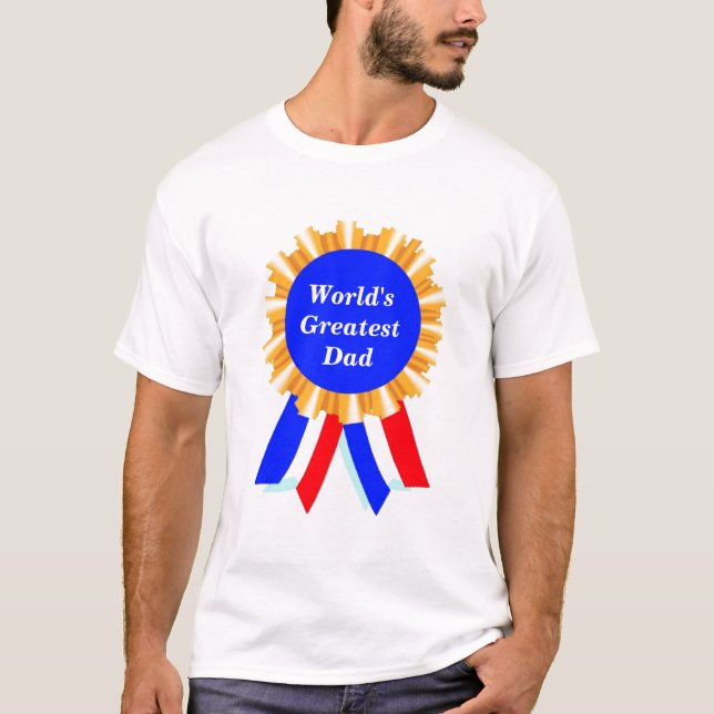Personlig, Anpassade Blue Ribbon Tees T Shirt (Framsida)
