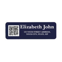 Personlig anpassade modernt minimalistiskt återvän returadress etikett