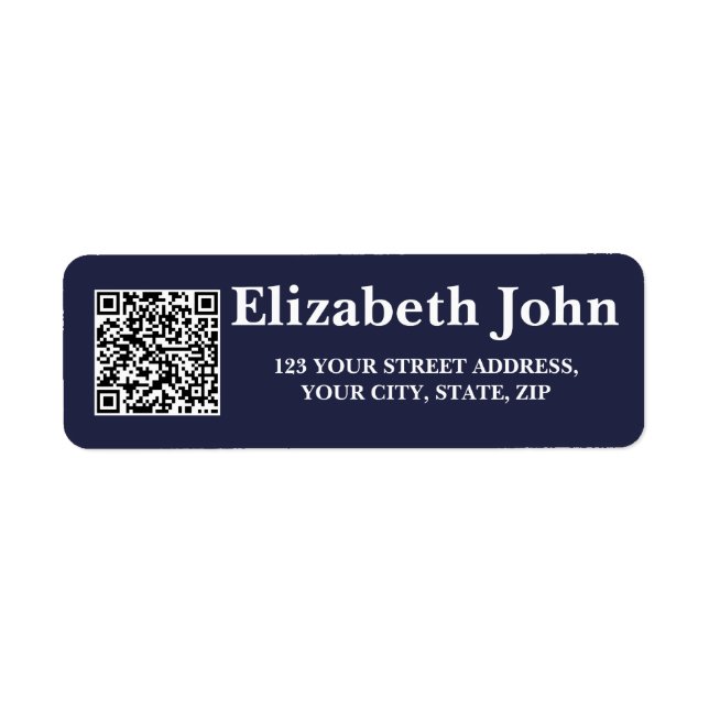 Personlig anpassade modernt minimalistiskt återvän returadress etikett (Framsidan)