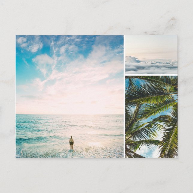 Personlig Anpassningsbar 3 - foto Vykort (Framsida)