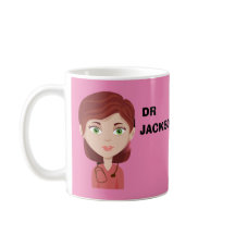 Personlig anpassningsbar avatar doktor dag kaffe m