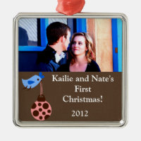 Personlig Anpassningsbar Blue Bird/Christma Orname