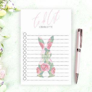Personlig Anpassningsbar Bunny Design Post-it Block