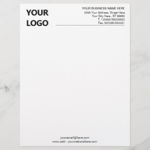 Personlig Anpassningsbar Business Letterhead-mall Brevhuvud