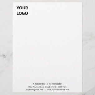 Personlig Anpassningsbar Business Letterhead-mall Brevhuvud