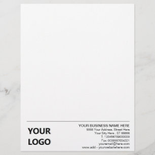 Personlig Anpassningsbar Business Letterhead med L Brevhuvud