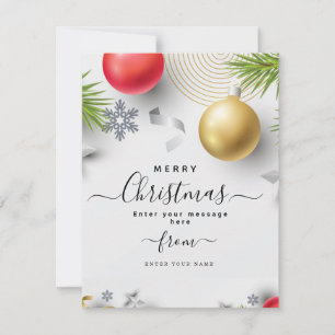 Personlig anpassningsbar Christmass Julkort