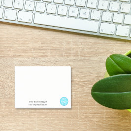Personlig Anpassningsbar Company Business Logotyp  Post-it Block