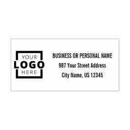 Personlig Anpassningsbar Company Logotyp Adress Självfärgande Stämpel