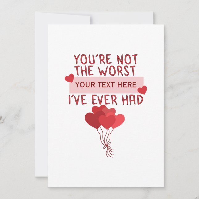 Personlig Anpassningsbar Cute Valentines day Inbjudningar (Framsida)