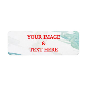 Personlig Anpassningsbar din egen fotoetikett Returadress Etikett