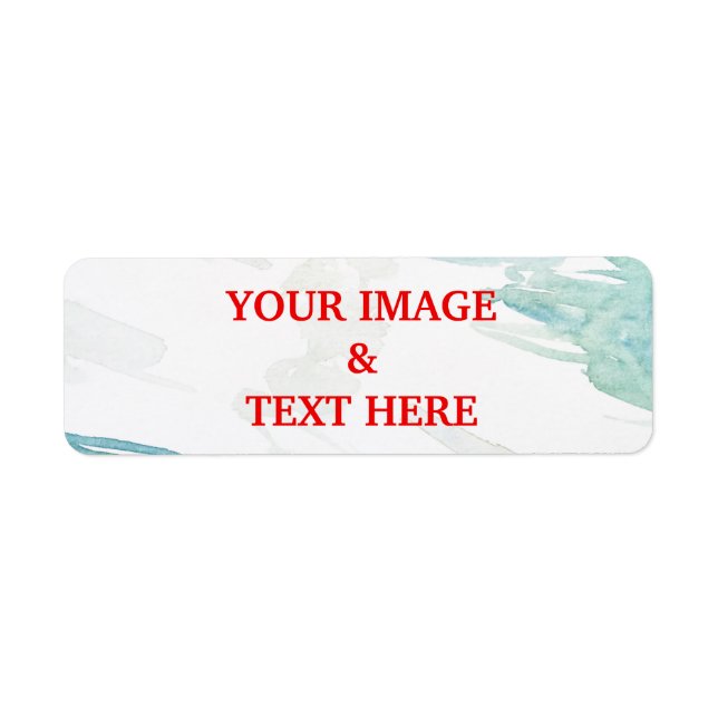 Personlig Anpassningsbar din egen fotoetikett Returadress Etikett (Framsidan)