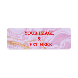 Personlig Anpassningsbar din egen fotoetikett Returadress Etikett
