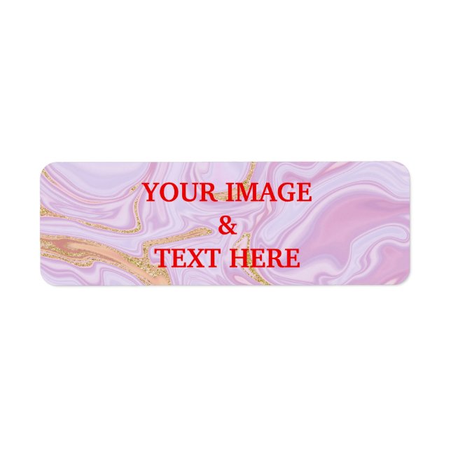 Personlig Anpassningsbar din egen fotoetikett Returadress Etikett (Framsidan)