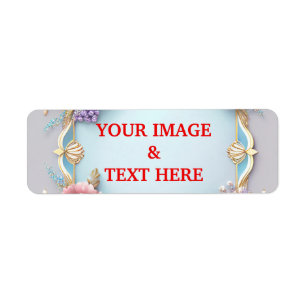 Personlig Anpassningsbar din egen fotoetikett Returadress Etikett