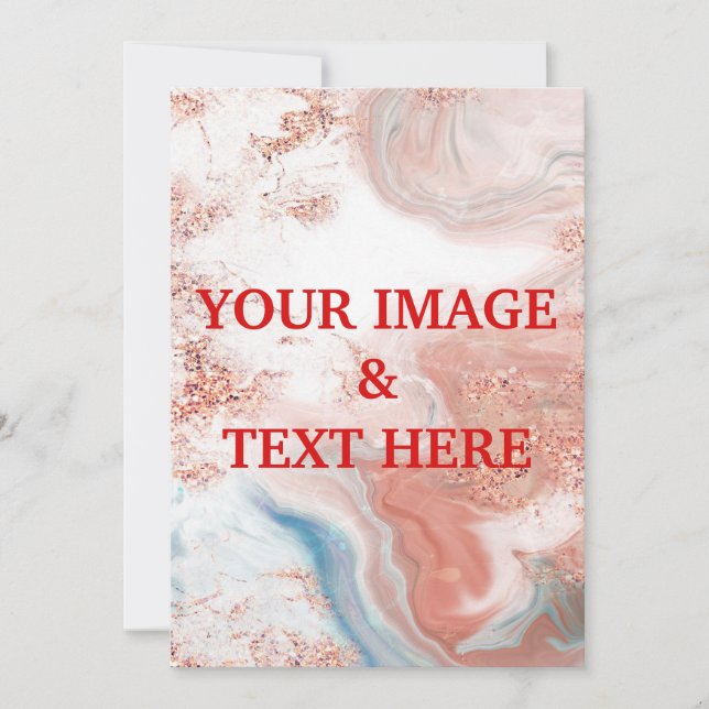 Personlig Anpassningsbar din egen fotoinbjudan Inbjudningar (Framsida)