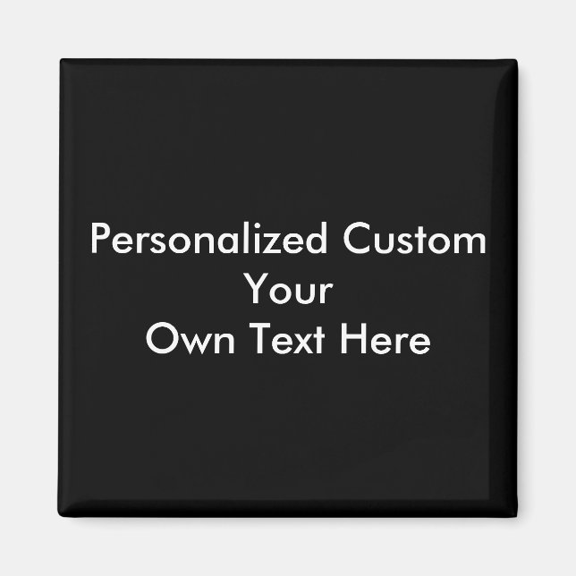 Personlig Anpassningsbar din egen fototext Magnet (Framsidan)