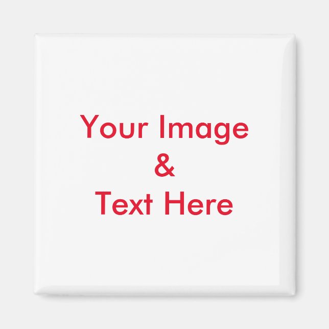 Personlig Anpassningsbar din egen fototext Magnet (Framsidan)