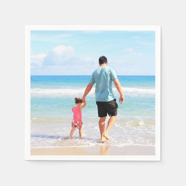 Personlig Anpassningsbar dina fotoblöjor Pappersservett (Framsidan)