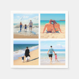 Personlig Anpassningsbar dina fotokollage-blöjor Pappersservett