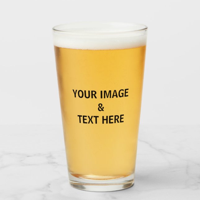 Personlig Anpassningsbar ditt eget foto Glaskopp (Framsida fylld)