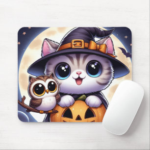 Personlig anpassningsbar ditt eget foto Halloween Musmatta