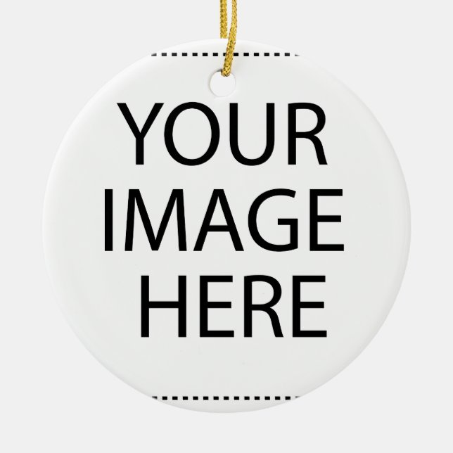 Personlig Anpassningsbar ditt eget foto Julgransprydnad Keramik (Framsidan)