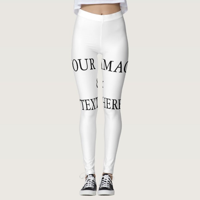 Personlig Anpassningsbar ditt eget foto Leggings (Framsida)
