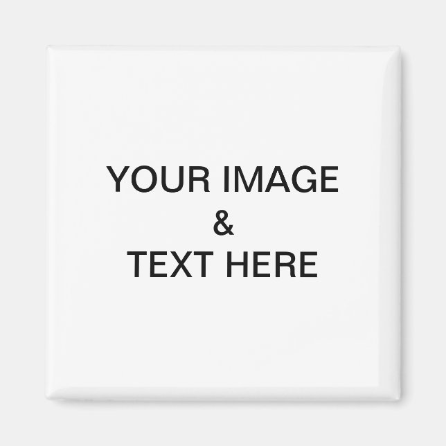 Personlig Anpassningsbar ditt eget foto Magnet (Framsidan)