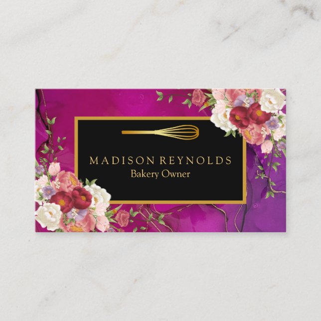 Personlig Anpassningsbar ditt eget foto- och textf Visitkort (Framsida)