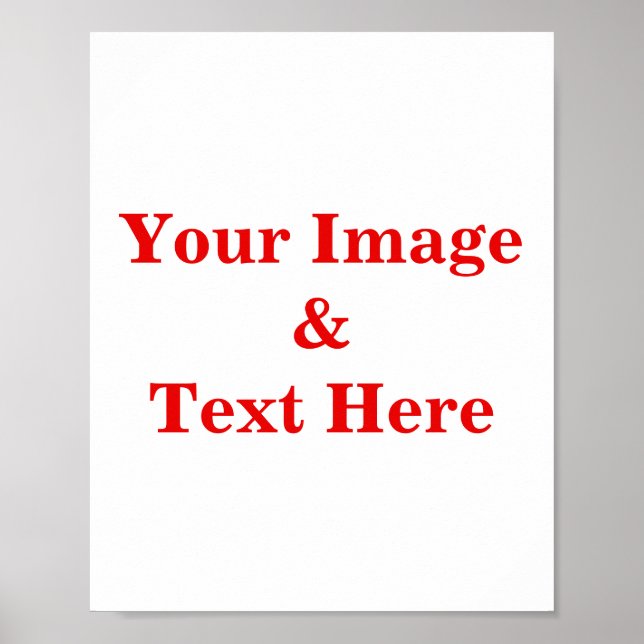 Personlig Anpassningsbar ditt eget foto Poster (Framsidan)