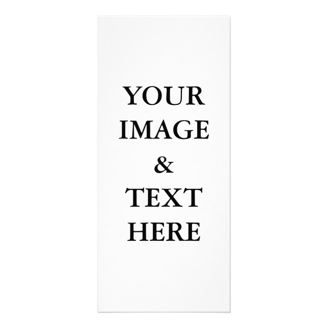 Personlig Anpassningsbar ditt eget foto Reklamkort (Framsidan)