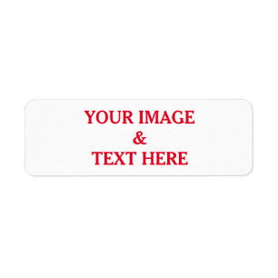 Personlig Anpassningsbar ditt eget foto Returadress Etikett
