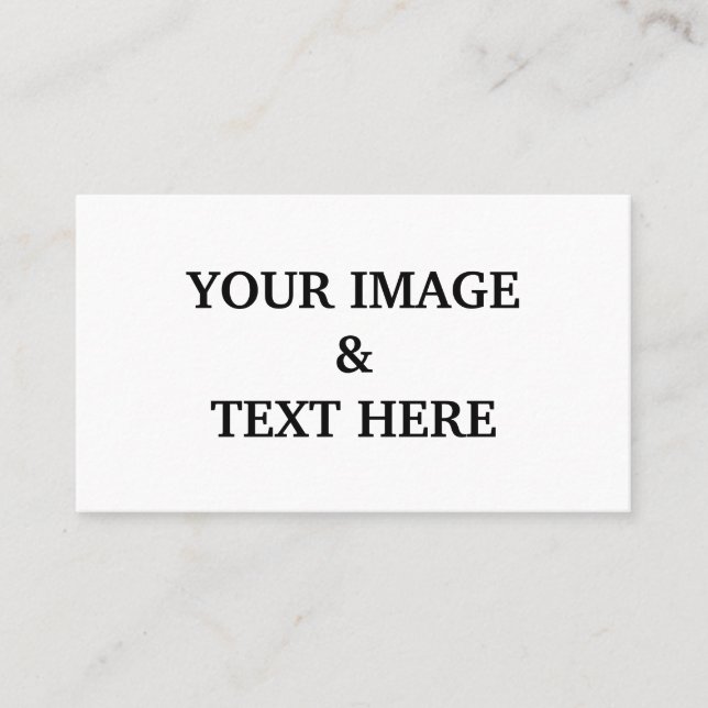Personlig Anpassningsbar ditt eget foto Visitkort (Framsida)