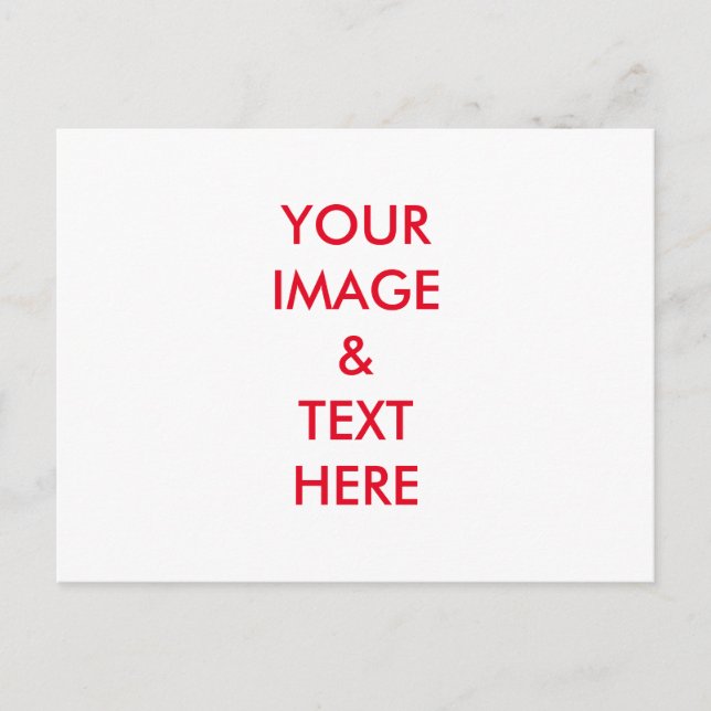 Personlig Anpassningsbar ditt eget foto Vykort (Framsida)