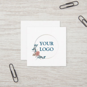 Personlig Anpassningsbar ditt eget Logotyp Square  Fyrkantigt Visitkort