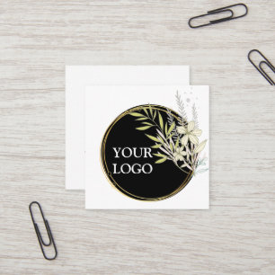 Personlig Anpassningsbar ditt eget Logotyp Square  Fyrkantigt Visitkort