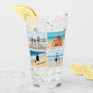 Personlig Anpassningsbar ditt fotokollage-glas Glaskopp