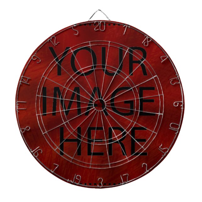 Personlig Anpassningsbar eget foto och egen text Darttavla (Framsidan)