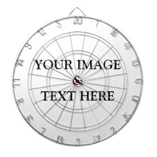 Personlig Anpassningsbar eget foto och egen text Darttavla