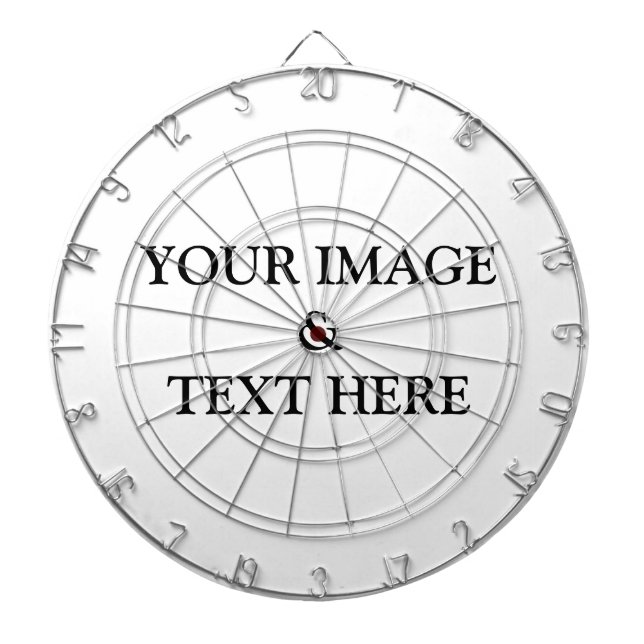 Personlig Anpassningsbar eget foto och egen text Darttavla (Framsidan)