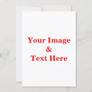 Personlig Anpassningsbar eget foto och egen text Inbjudningar