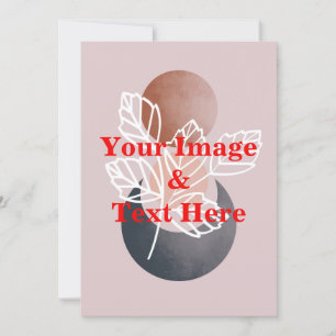 Personlig Anpassningsbar eget foto och egen text Inbjudningar