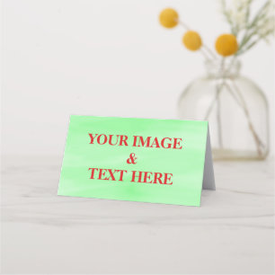 Personlig Anpassningsbar eget foto och egen text Placeringskort