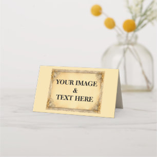 Personlig Anpassningsbar eget foto och egen text Placeringskort